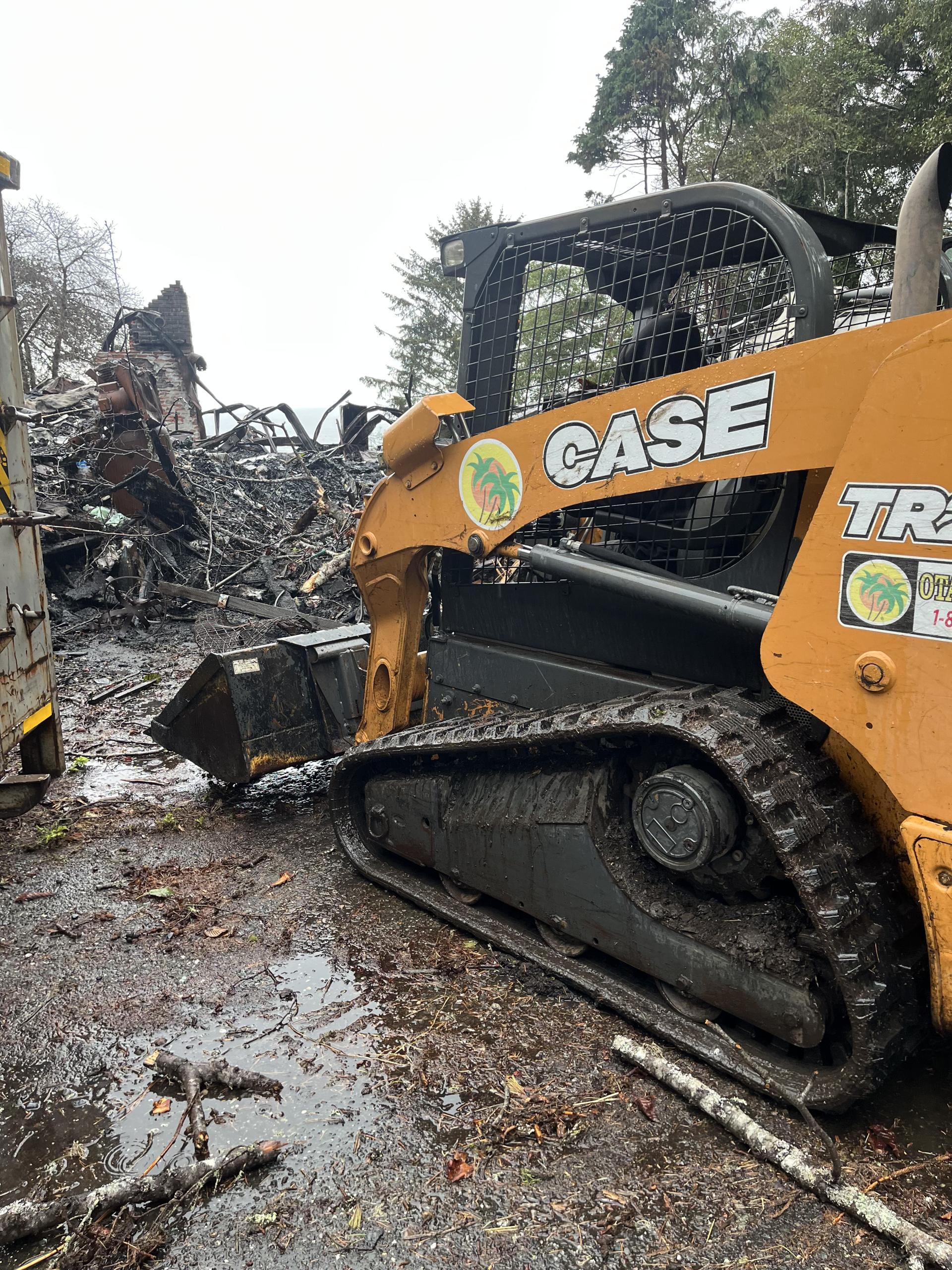 Full structural demolition interior cleared in Redding
