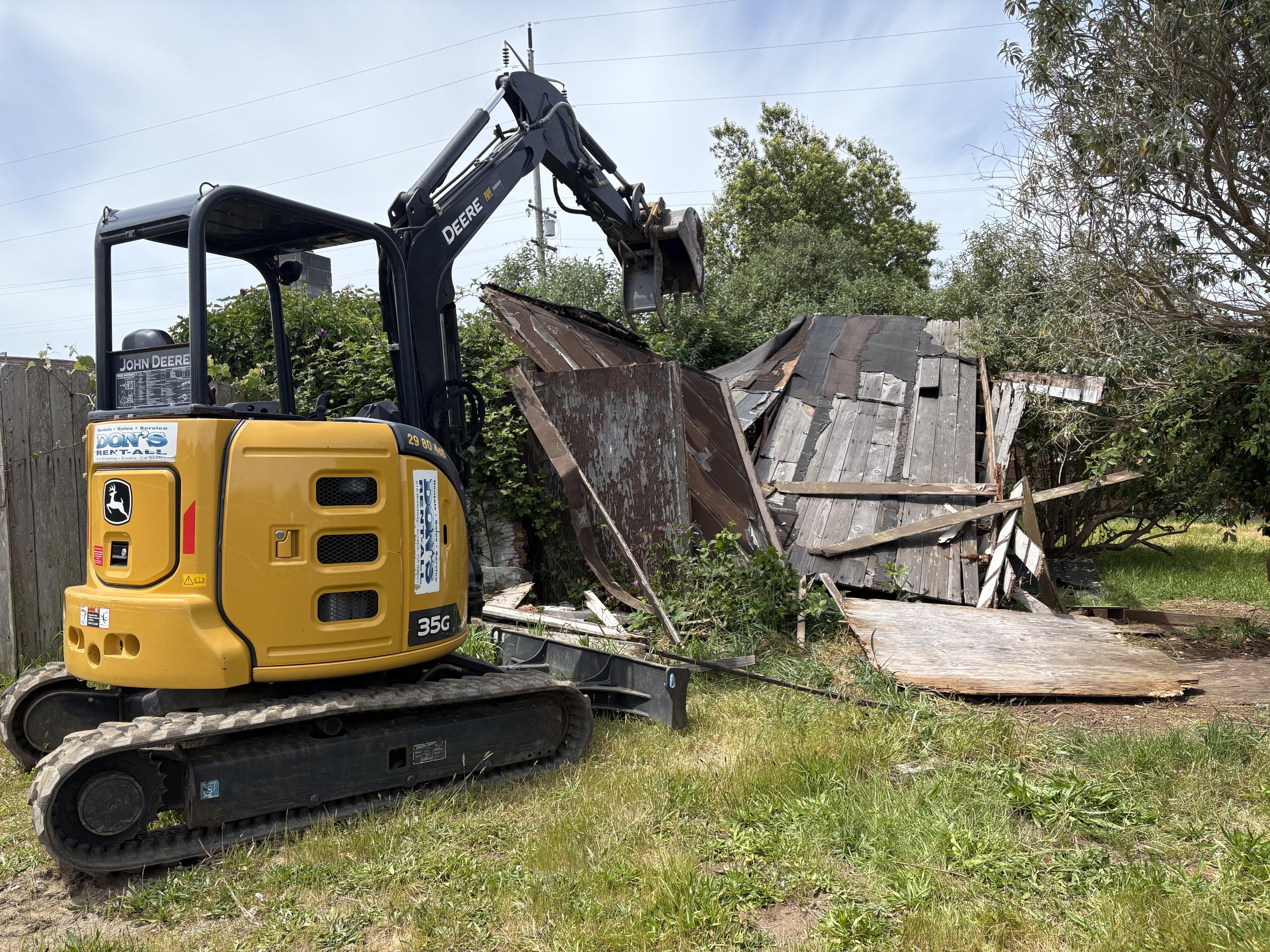 Shed and deck removal
